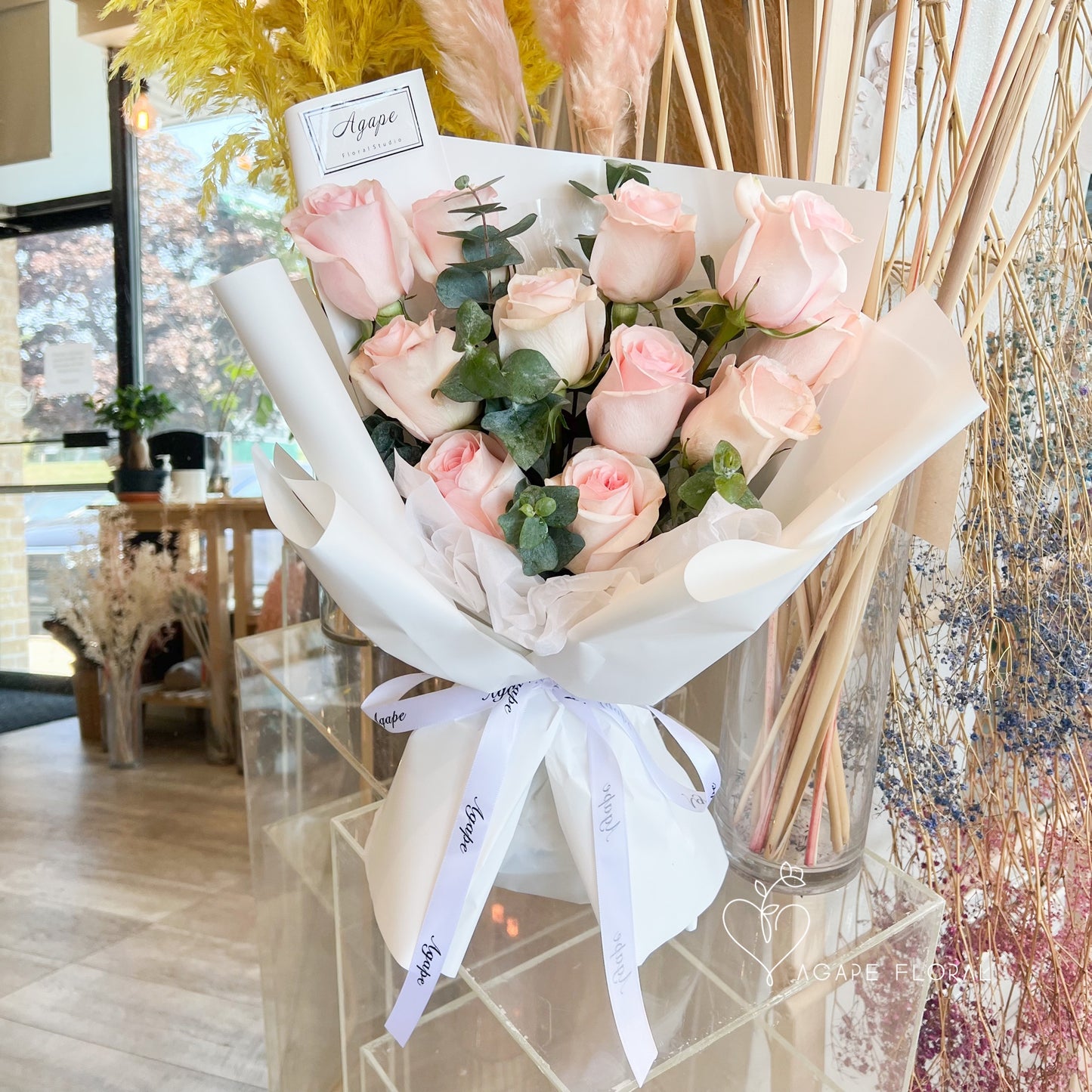 Classic Pink Rose Bouquet