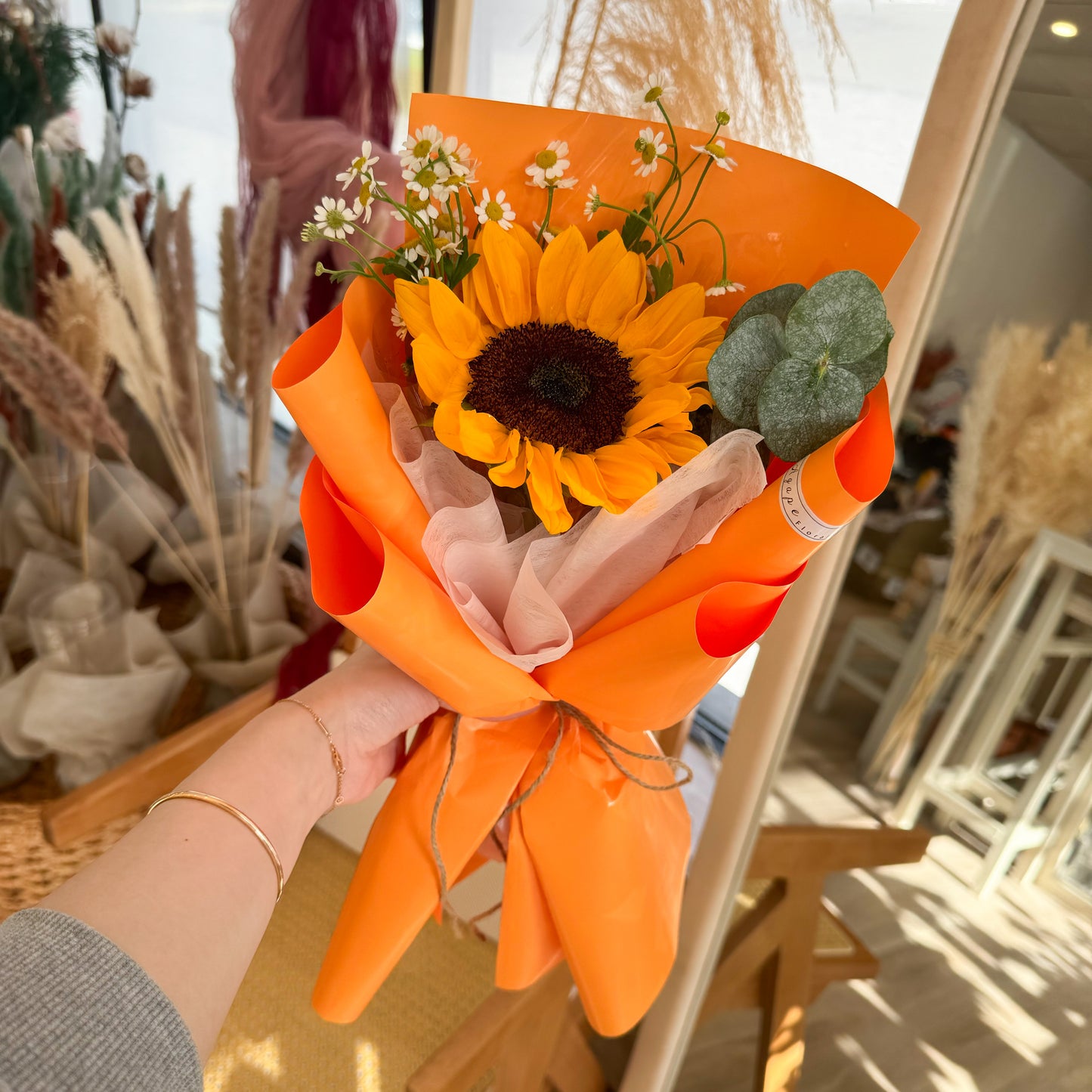 Single Sunflower Bouquet