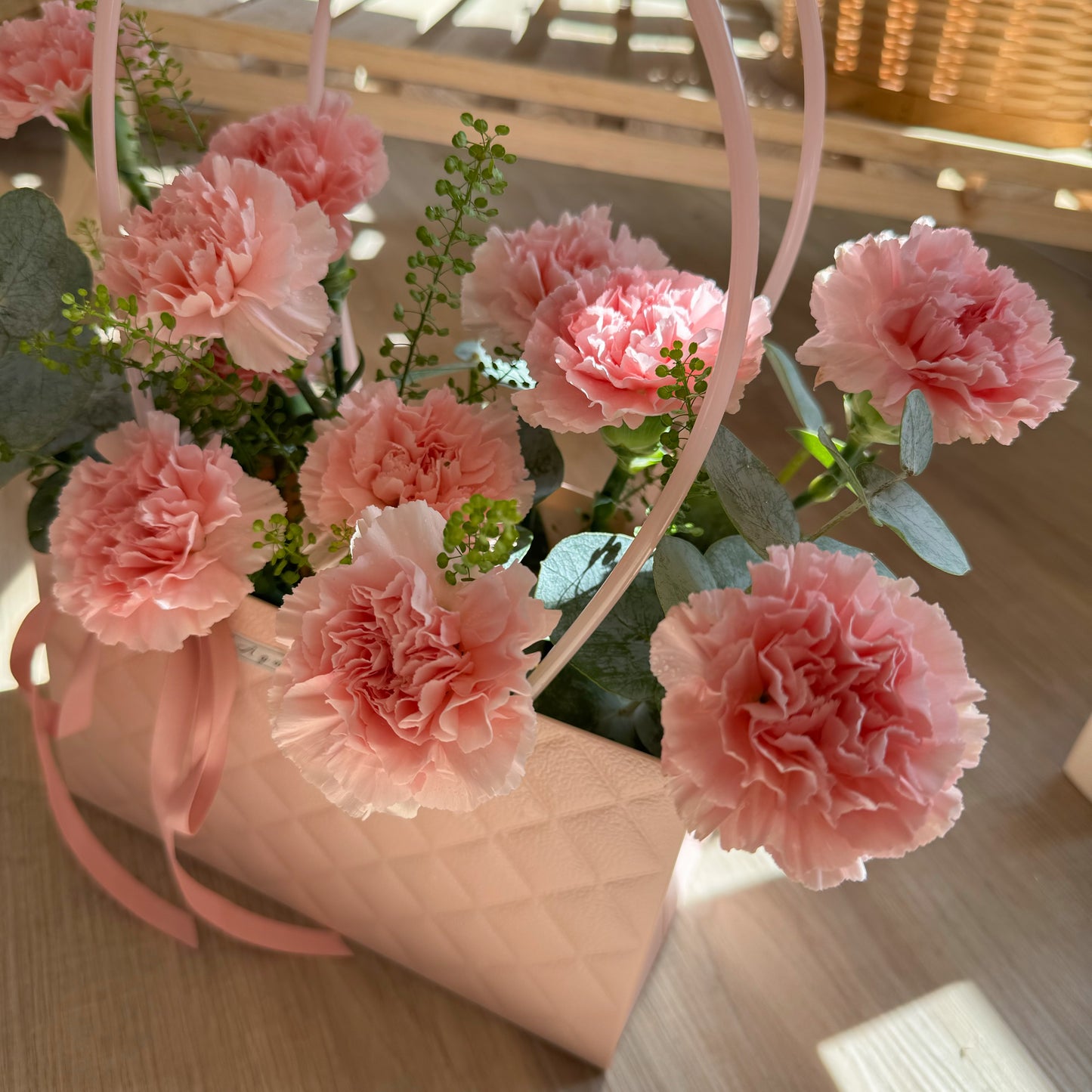 Mother's Day Pink Carnation Bag