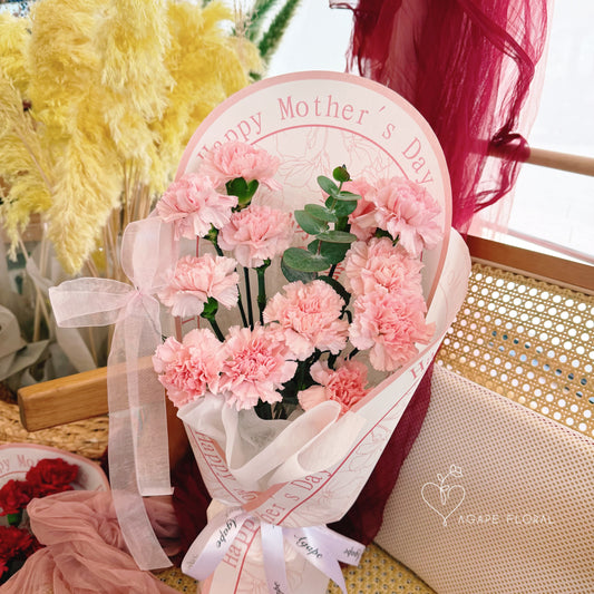 Happy Mother's Day (媽媽,愛你) Carnation Bouquet