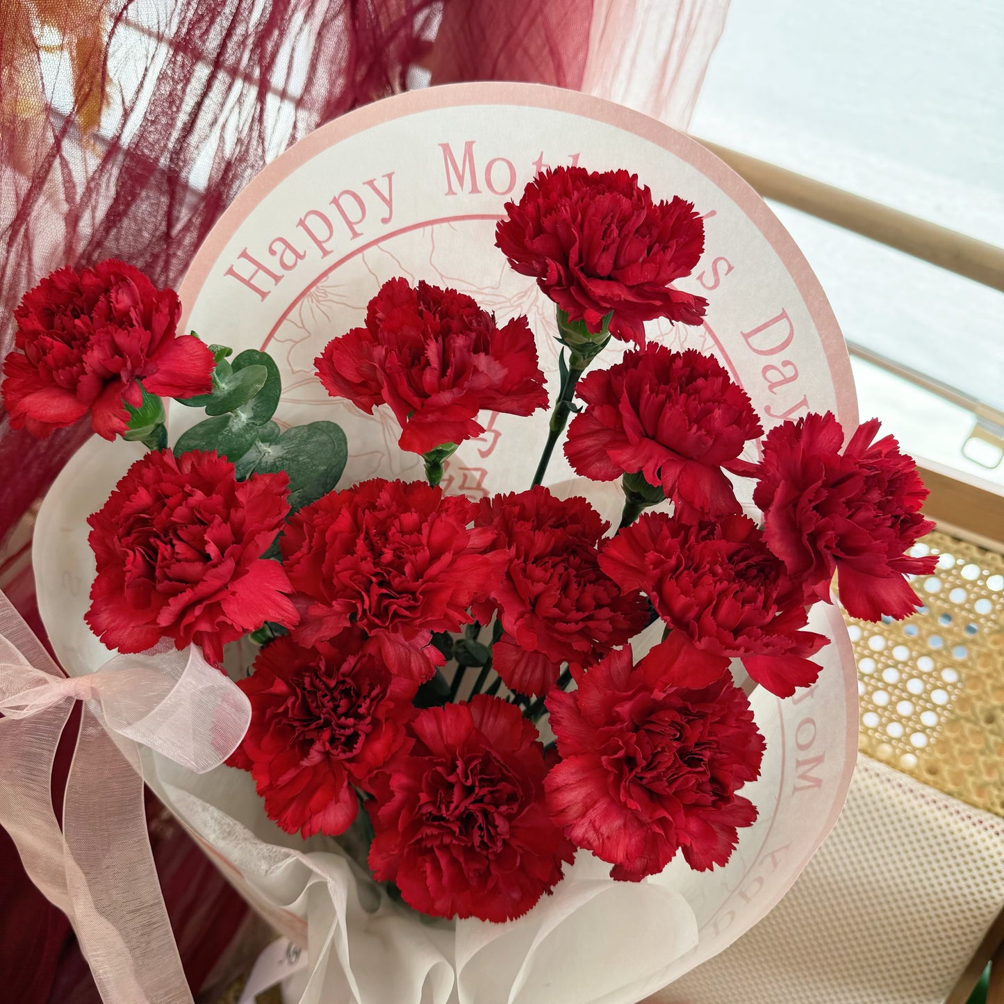 Happy Mother's Day (媽媽,愛你) Carnation Bouquet