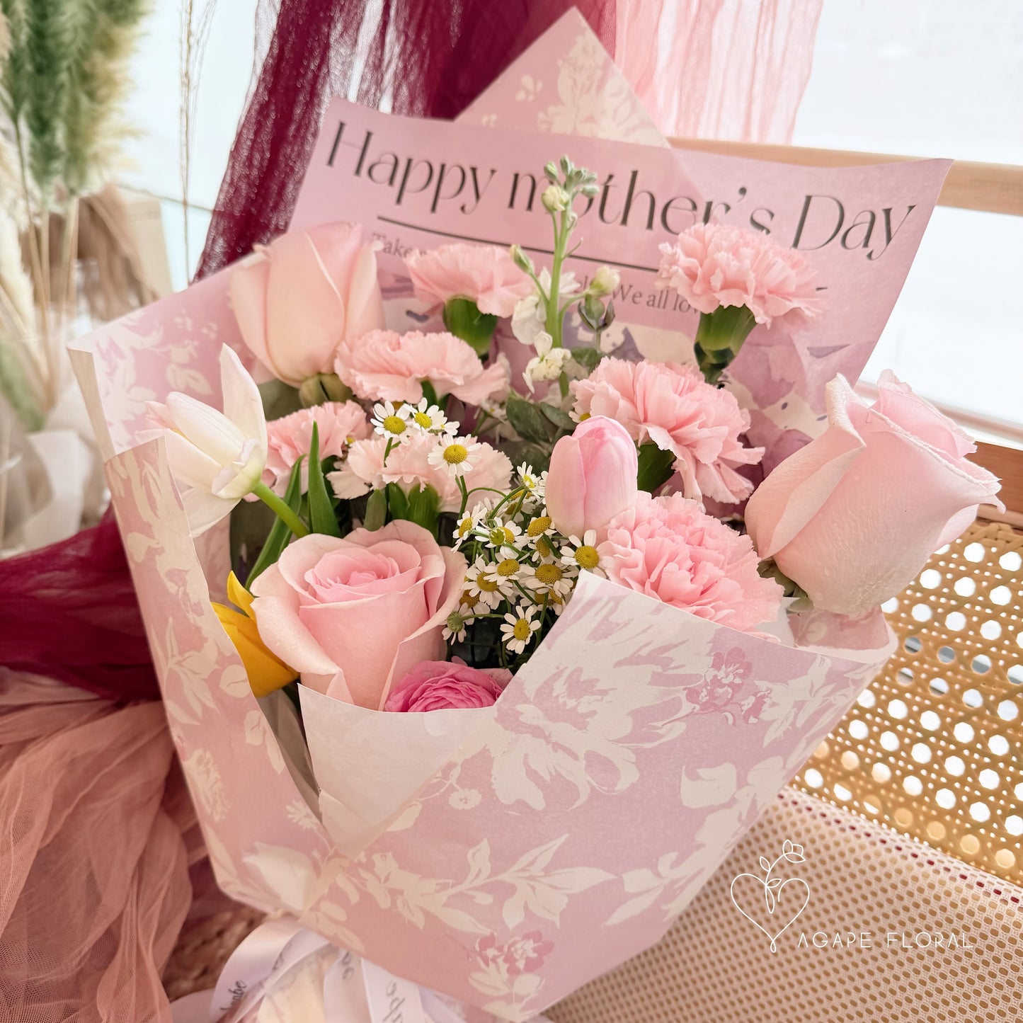 Happy Mother's Day Pretty Pink Bouquet