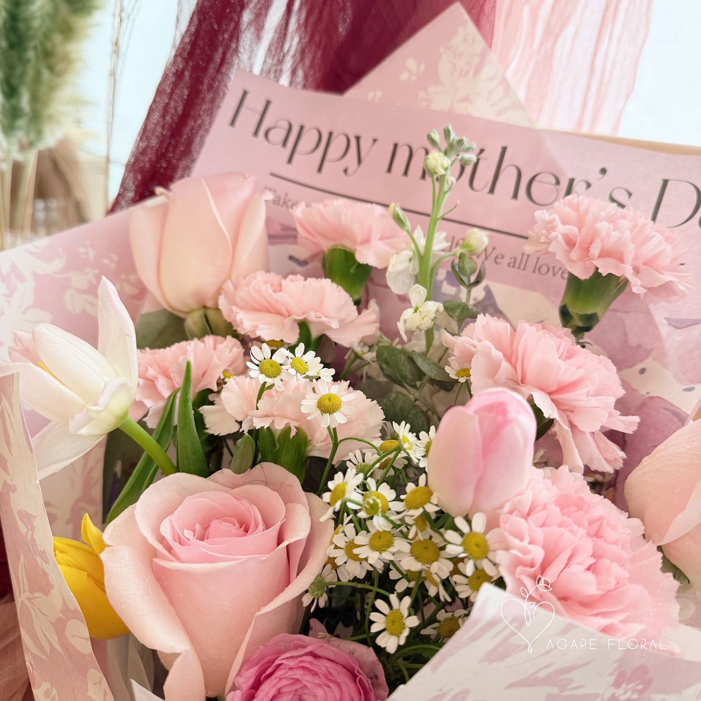 Happy Mother's Day Pretty Pink Bouquet