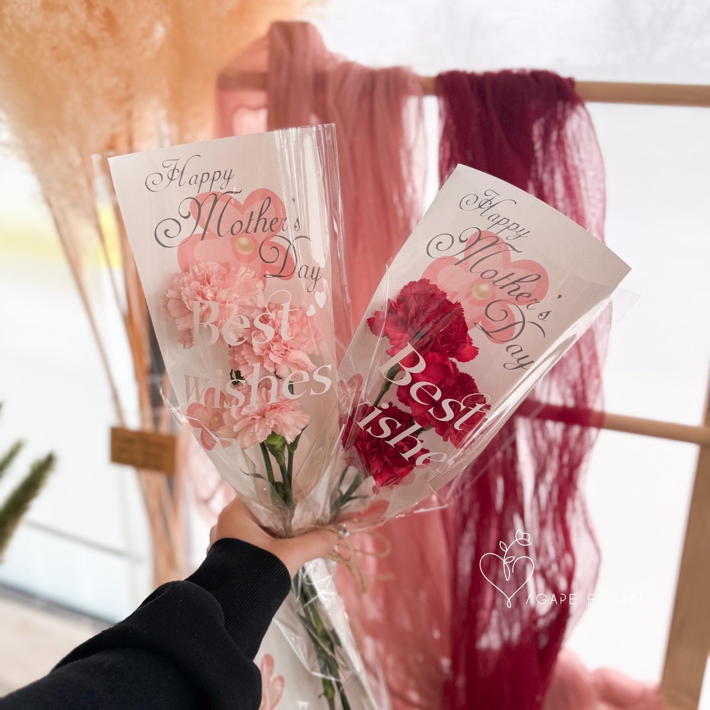 Mother's Day 3 Stem Carnation Bouquet