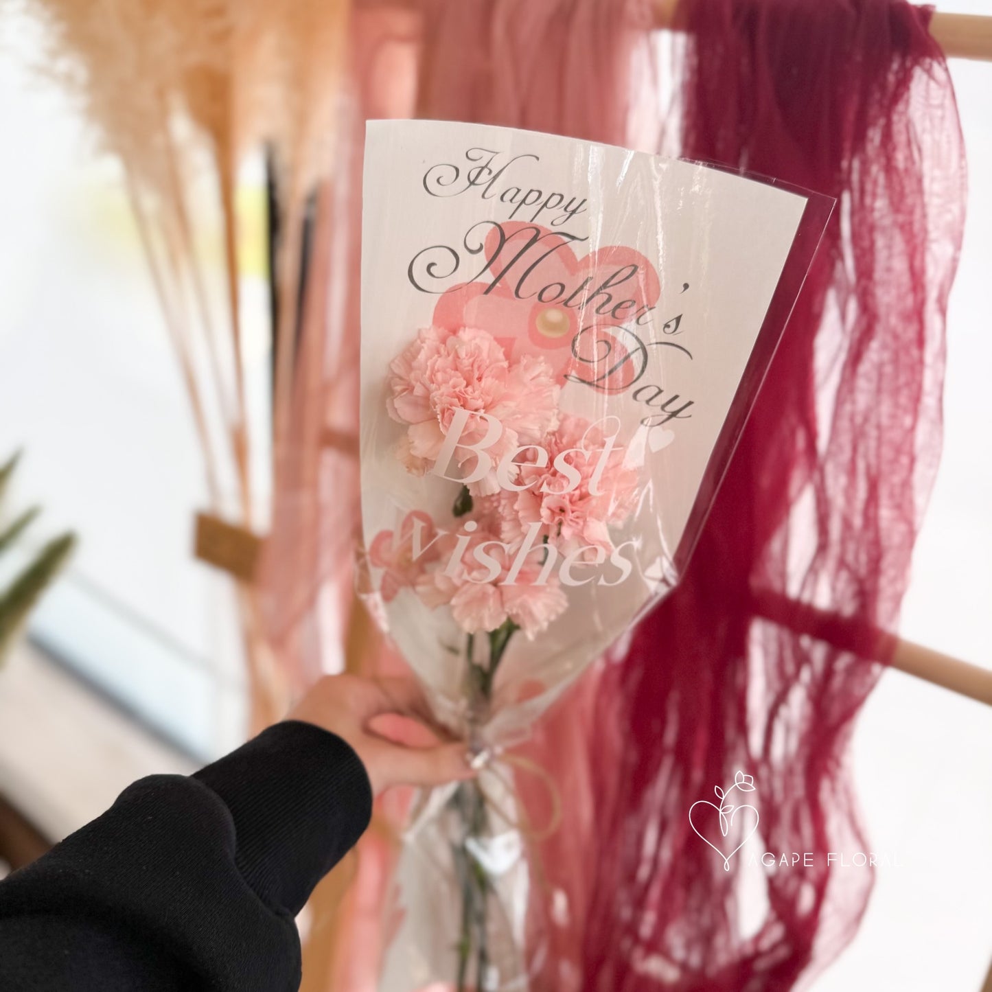 Mother's Day 3 Stem Carnation Bouquet