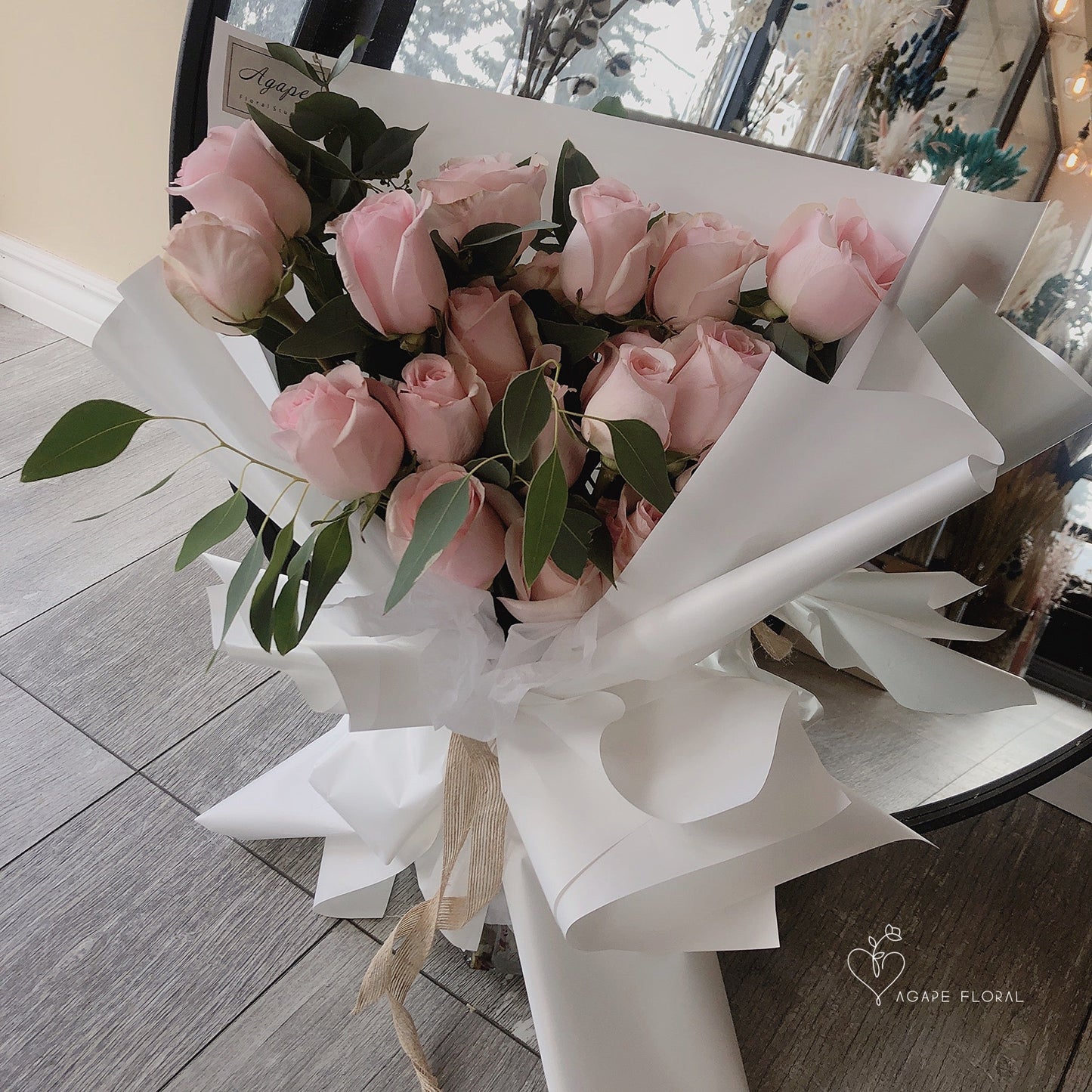 Classic Pink Rose Bouquet (VDAY)
