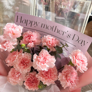 Happy Mother's Day Pink Carnation Bouquet