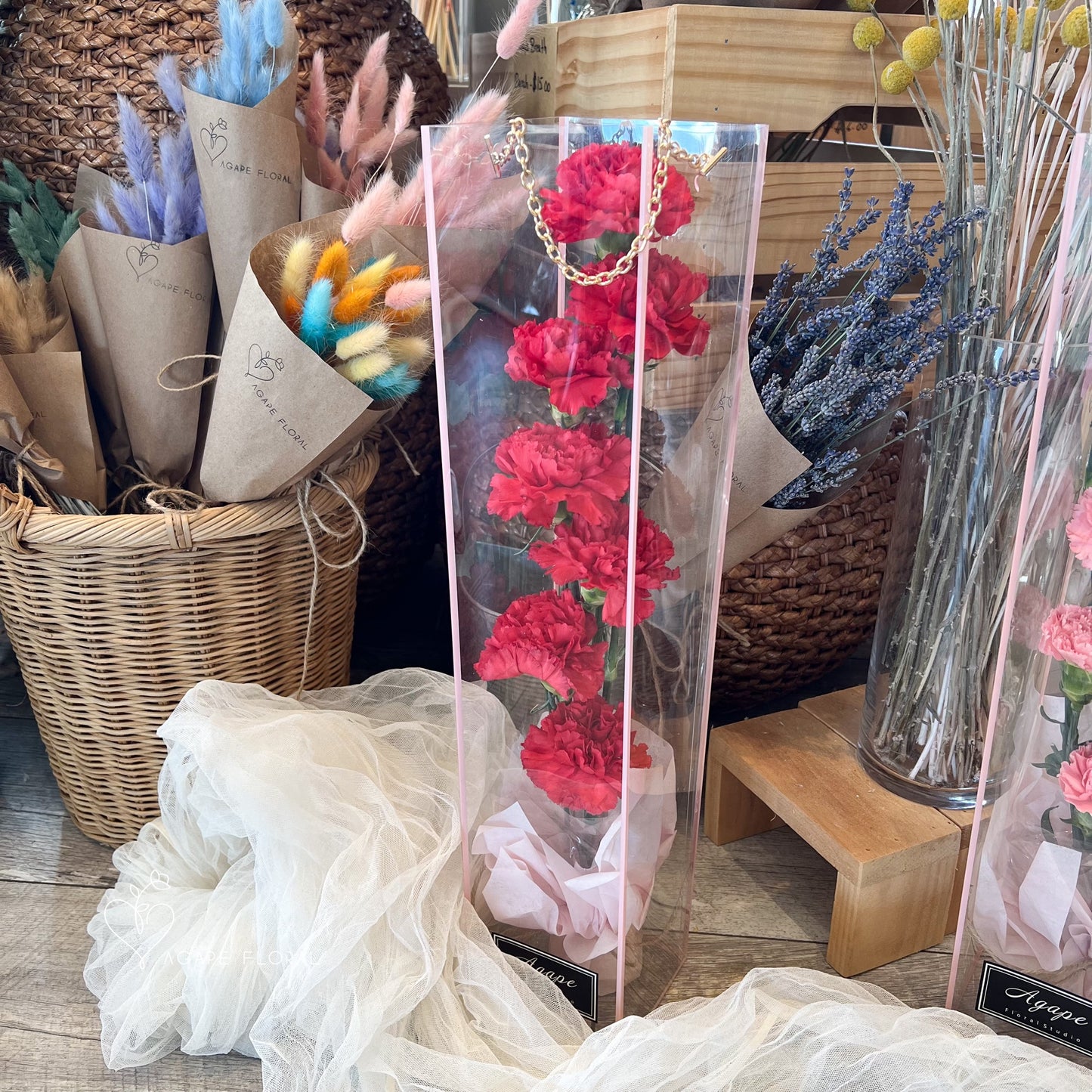 Mother's Day Red Carnation Carry Me Away