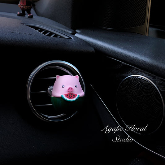 Watermelon Pig Solid Car Diffuser