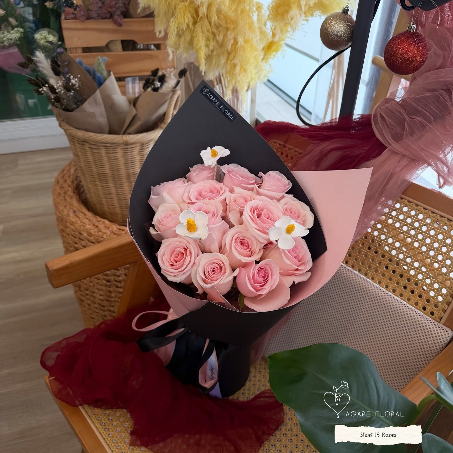 Sweet Pink Rose Bouquet