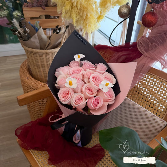 Sweet Pink Rose Bouquet (VDAY)