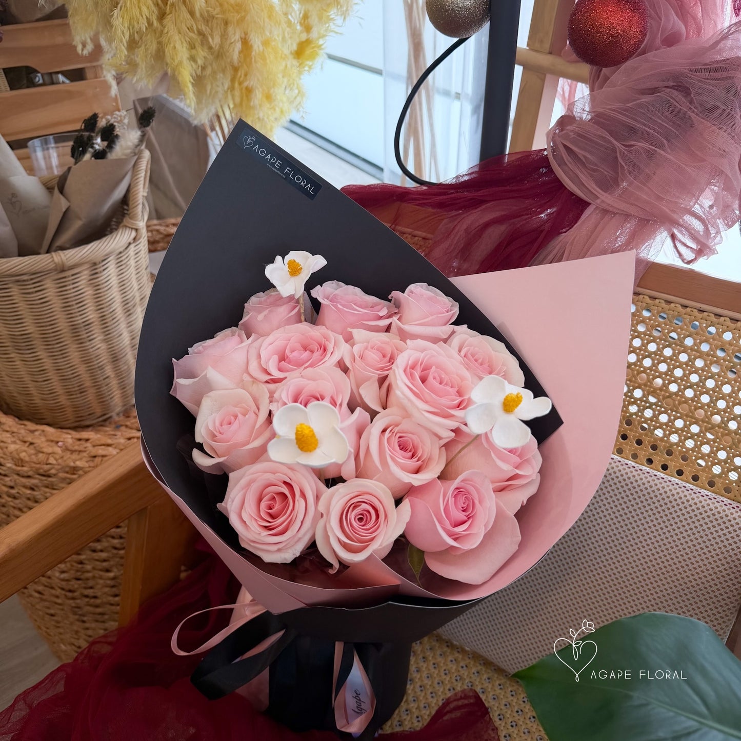 Sweet Pink Rose Bouquet