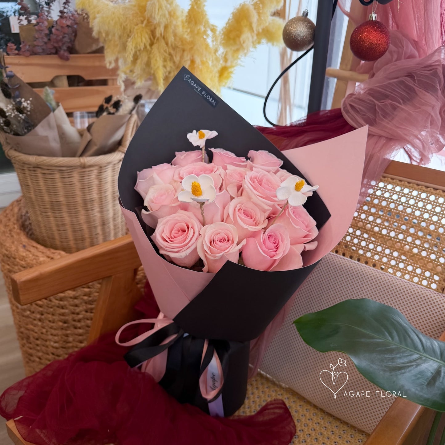 Sweet Pink Rose Bouquet
