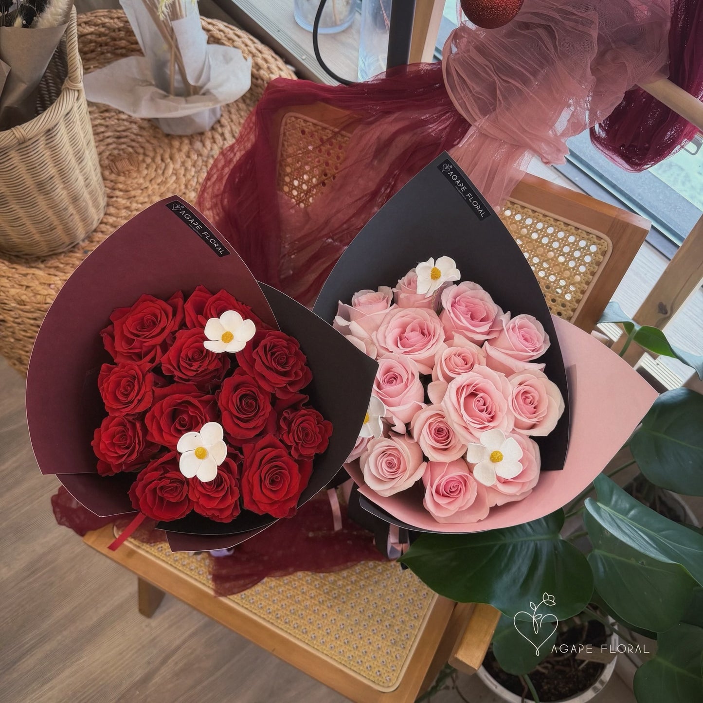 Sweet Pink Rose Bouquet
