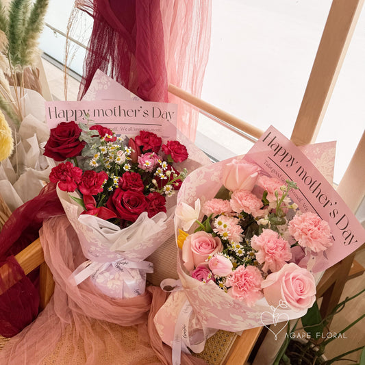 Happy Mother's Day Rosy Red Bouquet