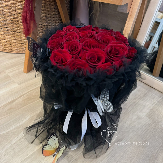 Butterfly Bouquet (Red Rose)