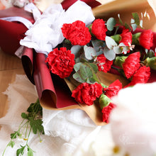 Load image into Gallery viewer, Classic Red Carnation Bouquet