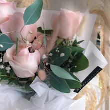 Load image into Gallery viewer, Petite Pink Rose Cone Bouquet