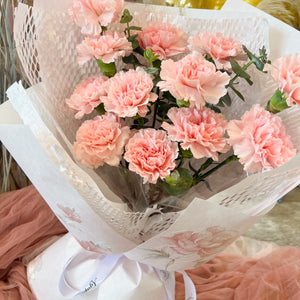 Pink Carnation Floral Bouquet