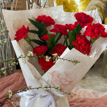 Load image into Gallery viewer, Red Carnation Floral Bouquet