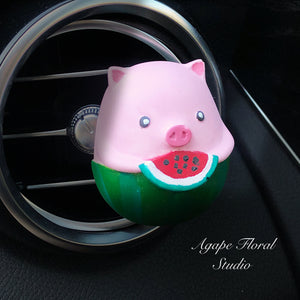 Watermelon Pig Solid Car Diffuser