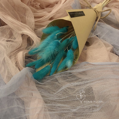 Aqua Blue Bunny Tails