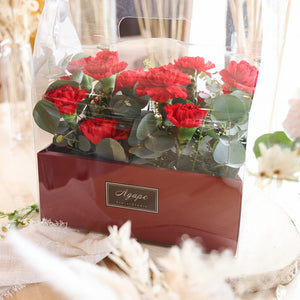 Red Carnation Basket